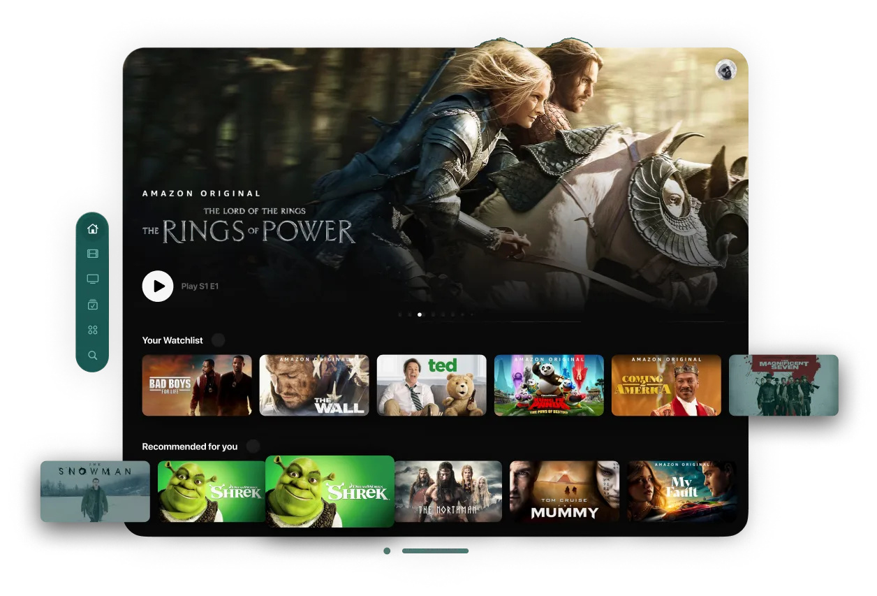 Video Streaming App Dashboard