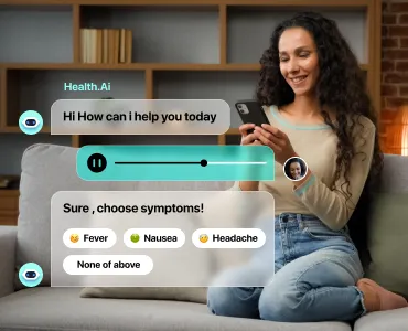 AI healthcare chatbot solutions