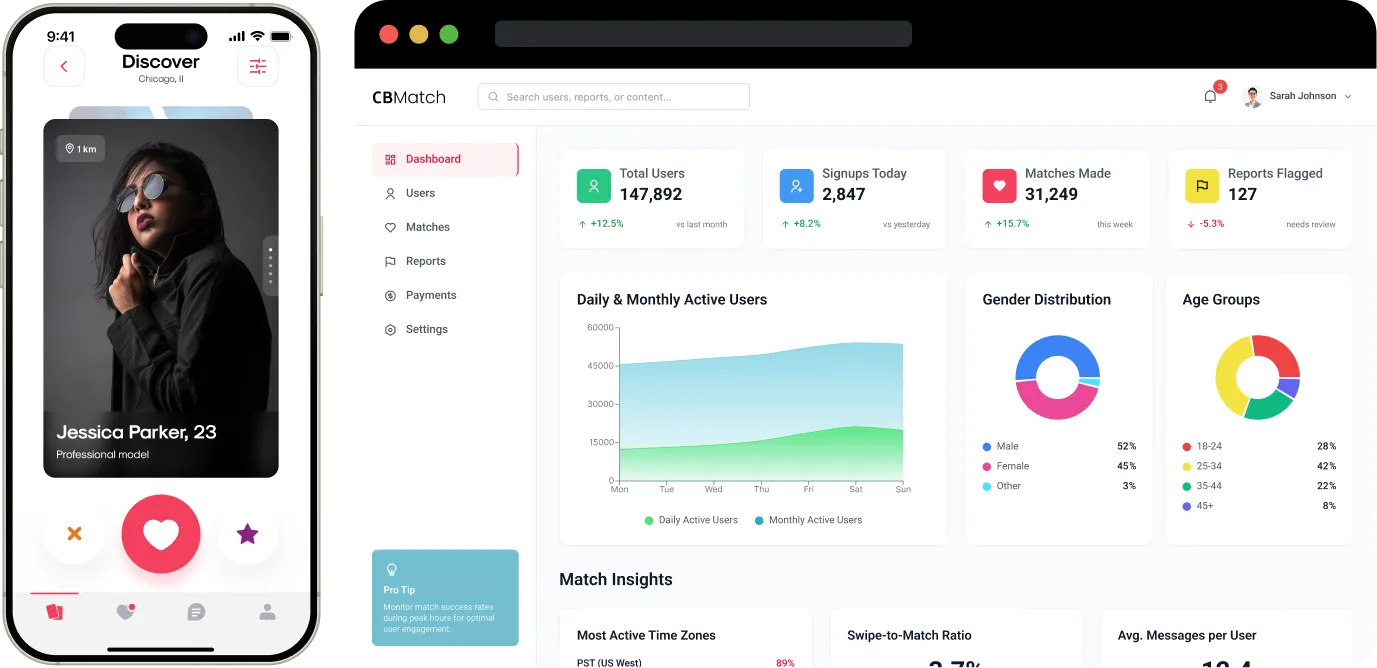 custom-dating-app demo